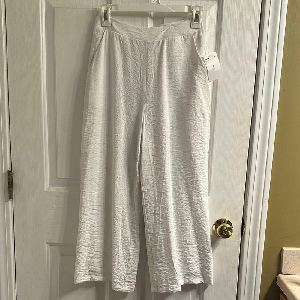 City Studio White Wide leg Pants size 3